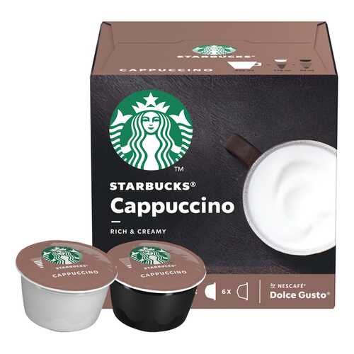 Набор Starbucks Cappuccino капсулы стандарта Nescafe Dolce Gusto 12 шт