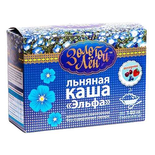 Каша льняная Золотой Лен эльфа ассорти 7 пакетов по 20 г