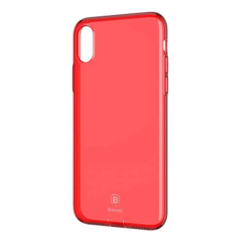 Чехол Baseus Simple Ultrathin для Apple iPhone X (5.8) / XS (5.8) Transparent Red)