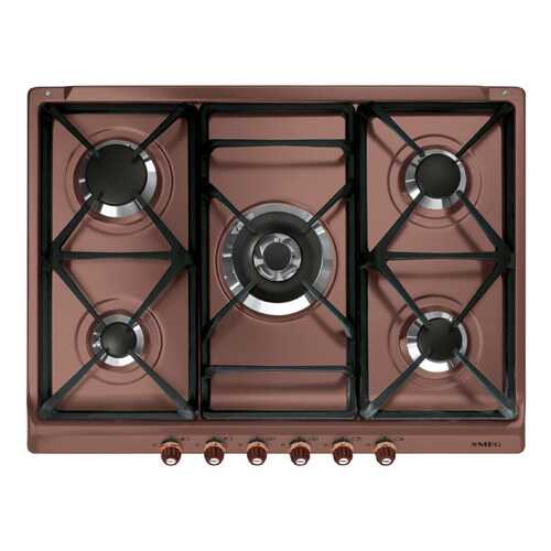 Встраиваемая варочная панель газовая Smeg SR775RA Brown