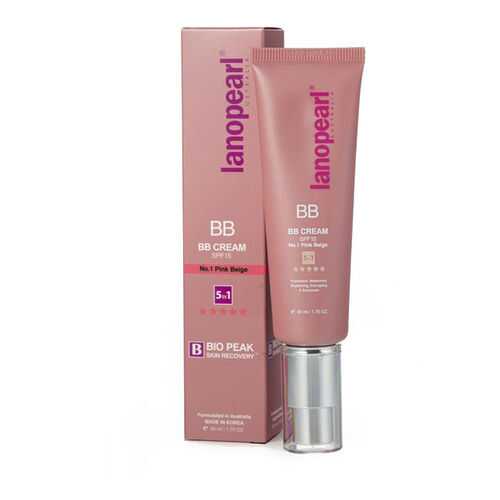 BB-крем розово-бежевый Lanopearl 5 в 1 BB Cream SPF 15 No.1, 50 мл