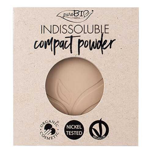 Пудра PuroBio REFILL INDISSOLUBLE compact powder 01 натуральный 9 г