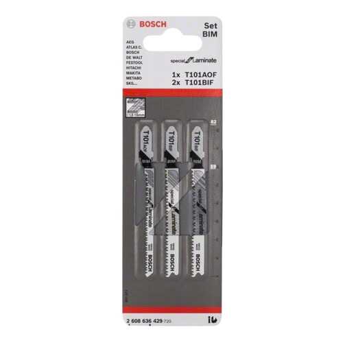 Набор пилок для лобзика Bosch T 101 ВIF, T 101AOF 2608636429