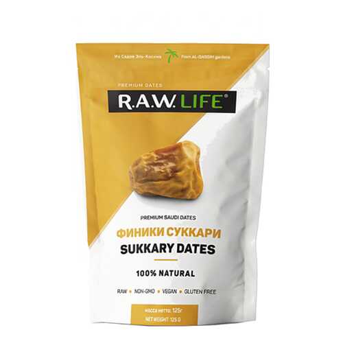 Финики Raw Life суккари 125 г