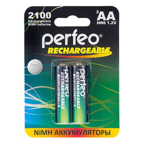 Аккумуляторная батарея Perfeo AA2100mAh 2 шт