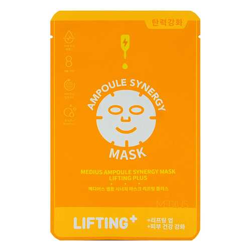 Маска для лица MEDIUS Ampoule Synergy Mask Lifting Plus 25mL Лифтинг 25 мл, 5 шт