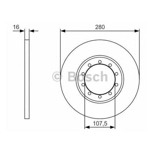 Тормозной диск Bosch 0986479R92