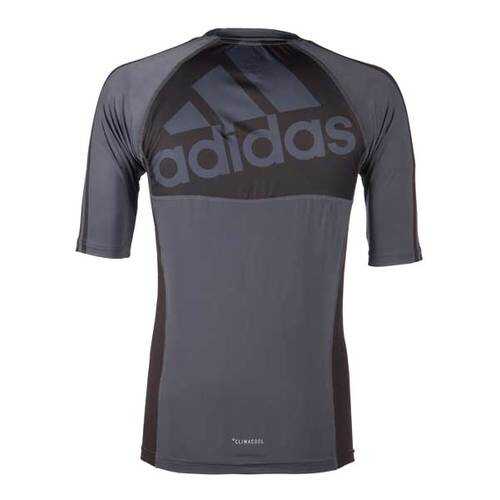 Рашгард Adidas Grappling Rashguard Short Sleeve черно-красная XL