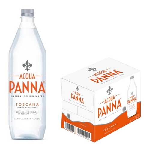 Минеральная вода Acqua Panna негазированная пластик 12 шт по 1 л