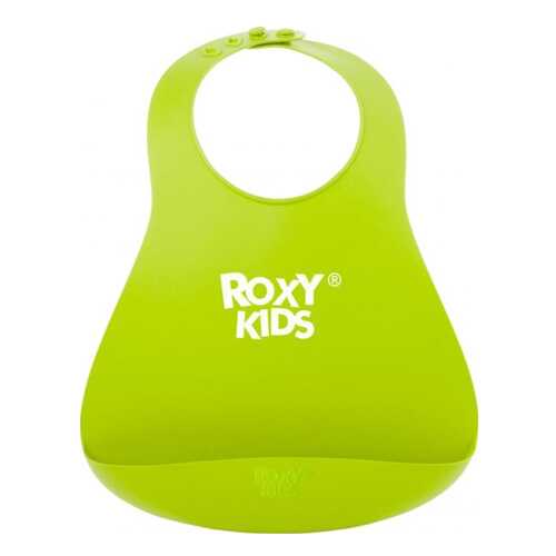 Нагрудник мягкий для кормления Roxy, зеленый