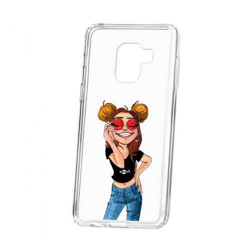 Чехол Samsung Galaxy A8 2018 (A530) Kruche Print Smiling