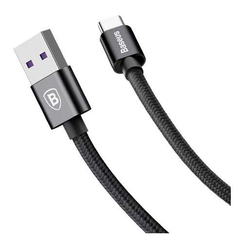 Кабель Baseus USB-Type-C Speed QC Black 1m 5А