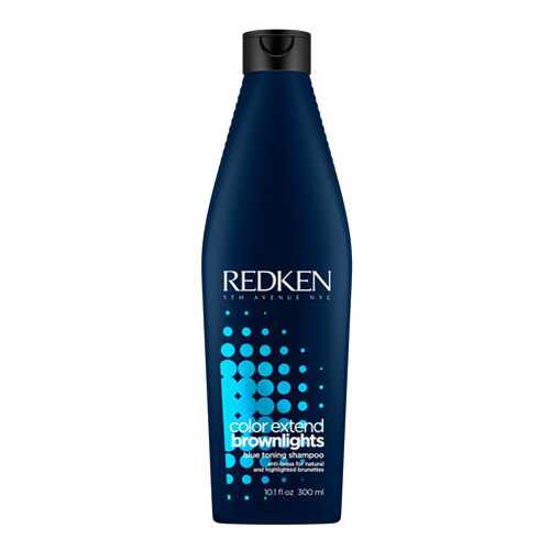 Шампунь с синим пигментом для нейтрализации тёмных волос Redken Brownlights 300 мл