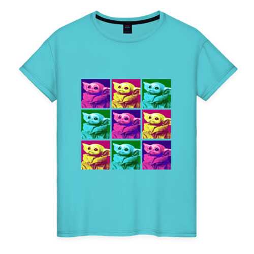 Футболка женская ВсеМайки 2147271 бирюзовая XXXL