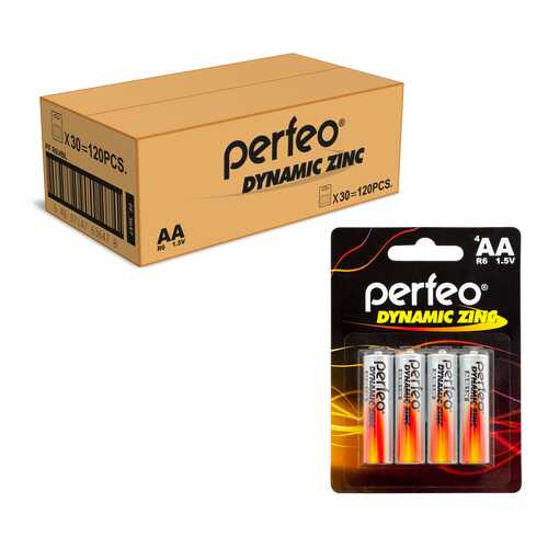 Батарейка Perfeo R6/4BL Dynamic Zinc 120 шт