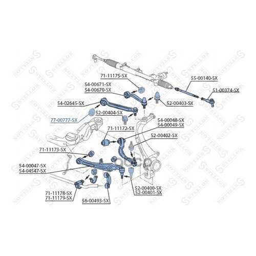 Сайлентблок Stellox 7700777SX