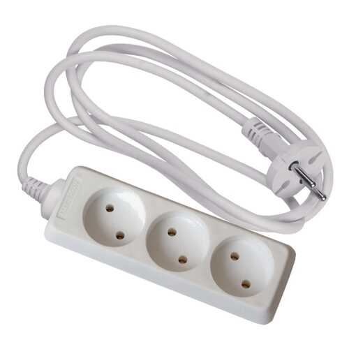 Удлинитель Uniel S-CP3-1,5, 3 розетки, 1,5 м, White