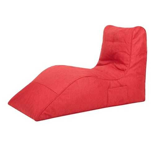 Кресло бескаркасное Папа Пуф Cinema Sofa Red, размер XXL, рогожка, красный