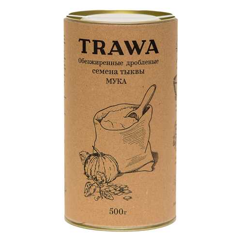 Мука Trawa из обезжиренных семян тыквы 500 мл