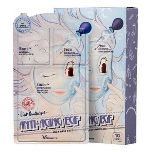 Трёхшаговая маска для лица антивозрастная Elizavecca Anti-aging EGF Aqua mask pack, 1 шт