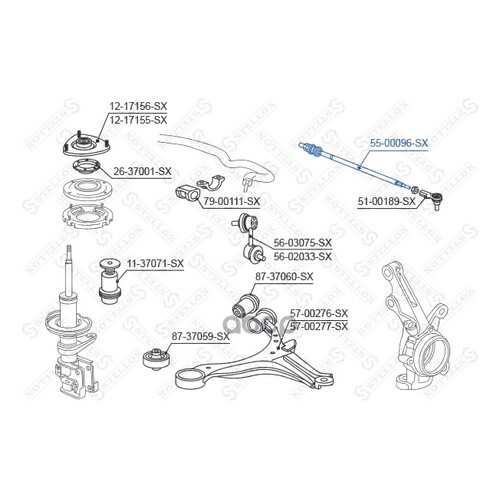 Рулевая тяга Stellox 5500096SX