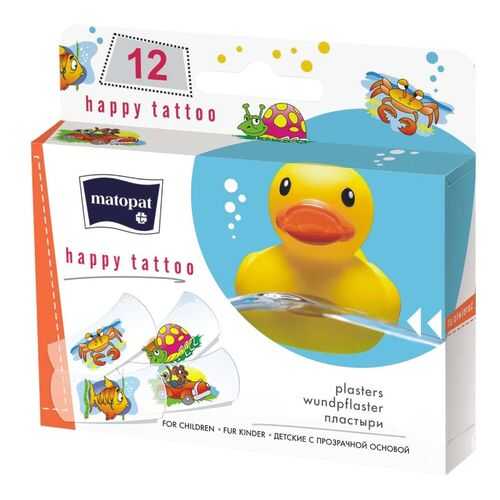 Пластыри Bella Happy Tattoo, 12 шт.