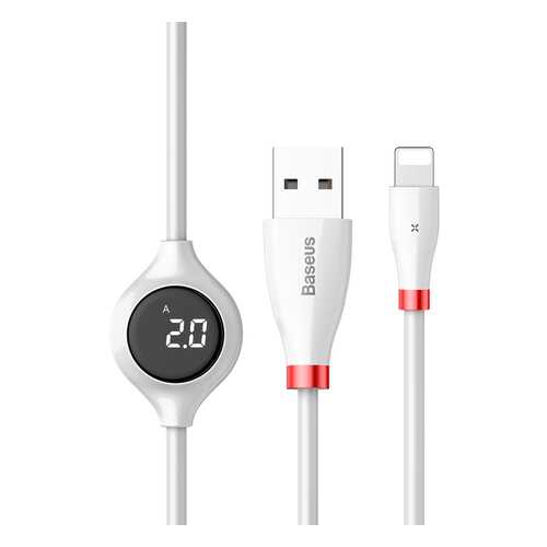 Кабель Baseus Digital display Lightning White