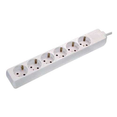 Удлинитель SCHWABE 11611 AS, 6 розеток, 1,4 м, White