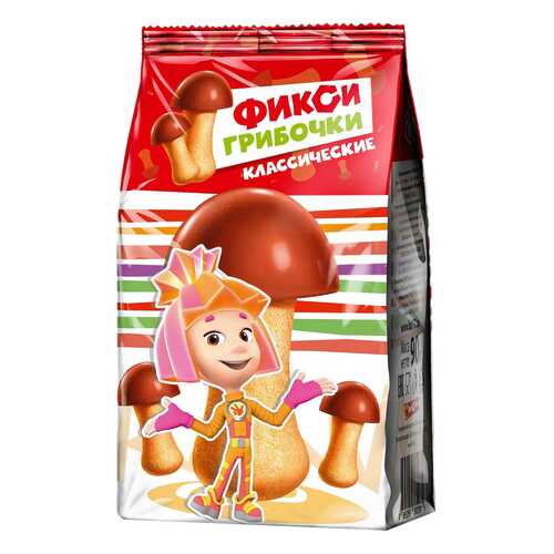 Печенье затяжное Фиксики грибочки классические 90 г