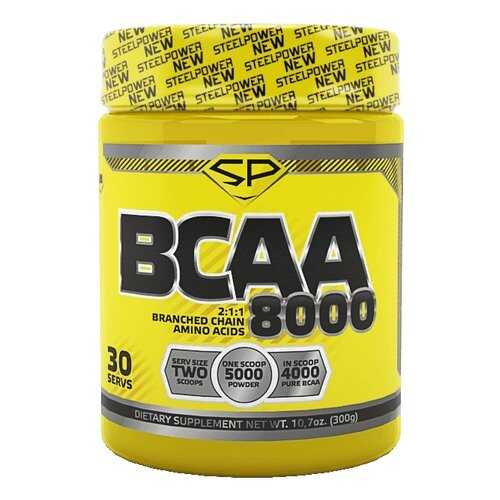 Напиток с аминокислотами BCAA 8000, вкус «Груша», 300 гр, STEELPOWER