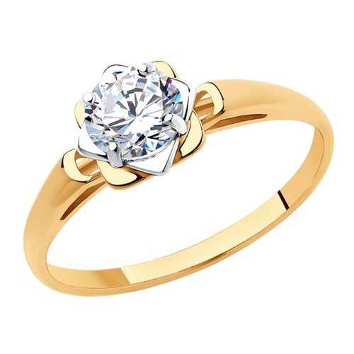 Кольцо женское SOKOLOV из золота со Swarovski Zirconia 81010456 р.18