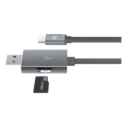 Кабель ROCK RHD0908 microUSB 0,25м Grey