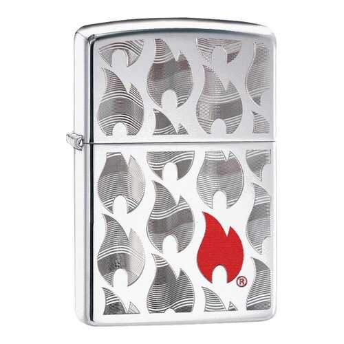Зажигалка Zippo Flames Design 29678 High Polish Chrome