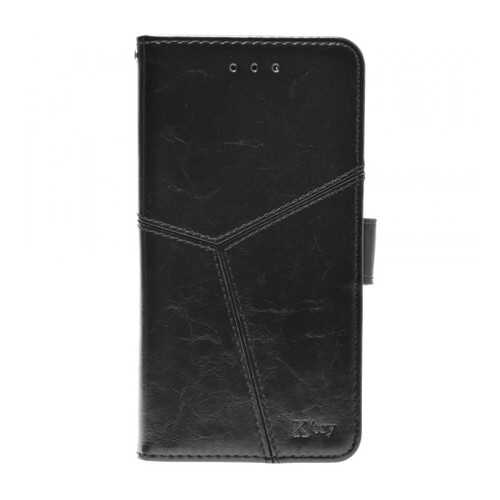 Кожаный чехол-книжка Ktry с магнитной застежкой для Apple iPhone X (5.8) Black