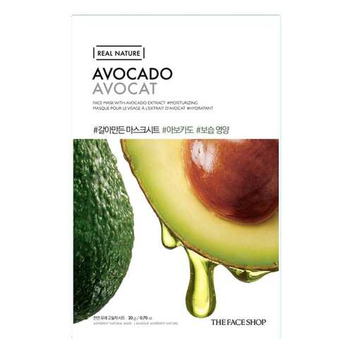 Маска для лица The Face Shop Real Nature Avocado Face Mask 20 г