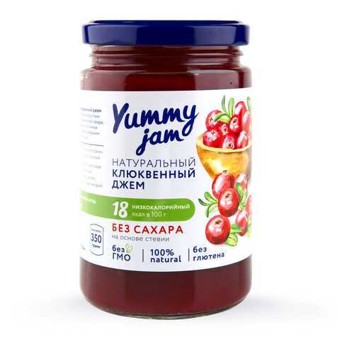 Джем Yummy jam клюквенный без сахара 350 г