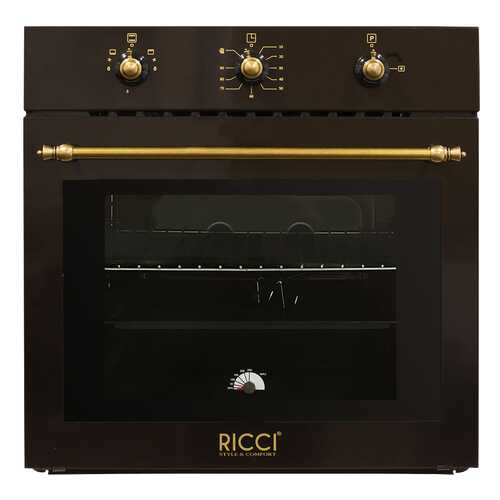 Встраиваемый газовый духовой шкаф RICCI RGO-620BR Brown