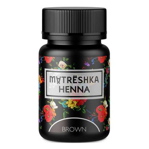 Хна для бровей Matreshka Brown, 30 шт.