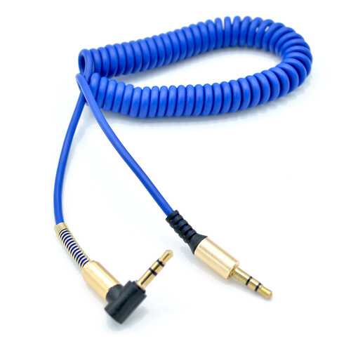 Aux кабель INNOVATION (M1-AUDIO) L-образный, пружина Blue