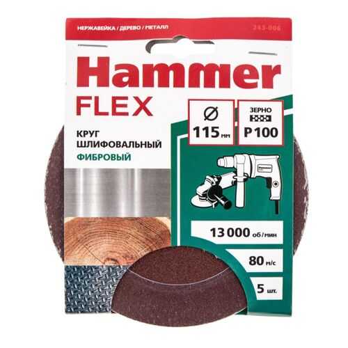 Круг фибровый HAMMER 243-006