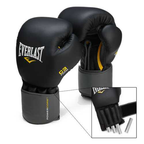 Боксерские перчатки снарядные Everlast Weighted черные 55 унций