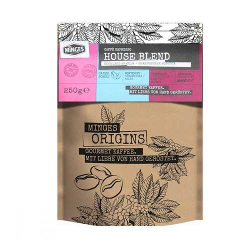Кофе Minges Origins Caffe Espresso House Blend в зернах 250 г