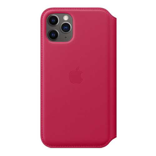 Чехол Apple Leather Folio Raspberry для смартфона iPhone 11 Pro (MY1K2ZM/A)