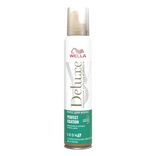 Мусс для волос Wella Deluxe Perfect Fixation суперсильная фиксация 200 мл
