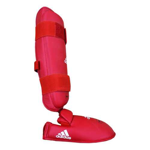 Защита голени и стопы Adidas WKF Shin & Removable Foot красная S