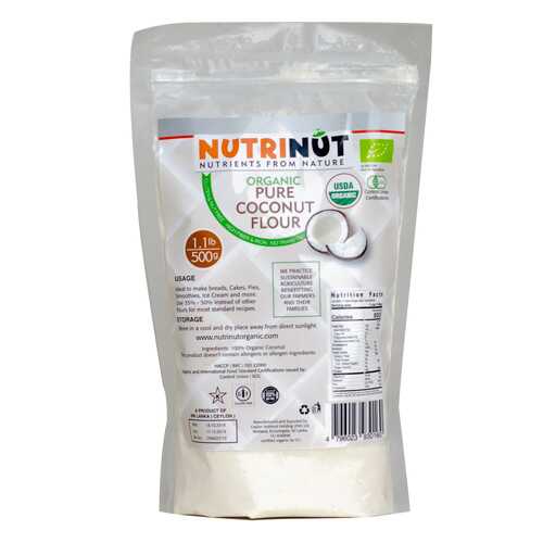Кокосовая мука Nutrinut organic coconut flour 500 г