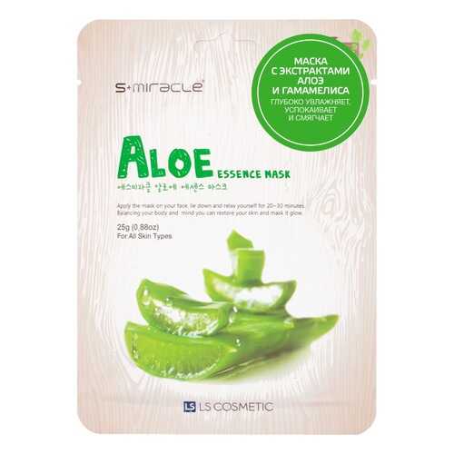 Увлажняющая тканевая маска для лица S Miracle Aloe Essence Mask