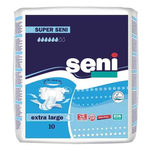 Подгузники для взрослых SENI Super Seni Extra Large, 10 шт (XL10-JA1)