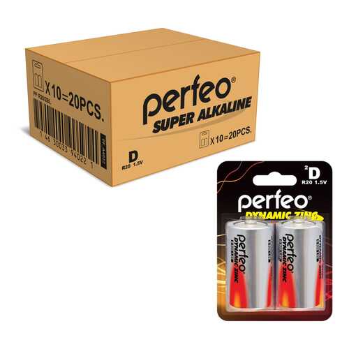 Батарейка Perfeo R20/2BL Dynamic Zinc 20 шт