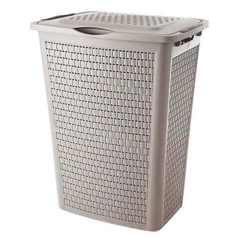 Корзина для белья 50л Rotho Country 57,5x45x34см, цвет белый